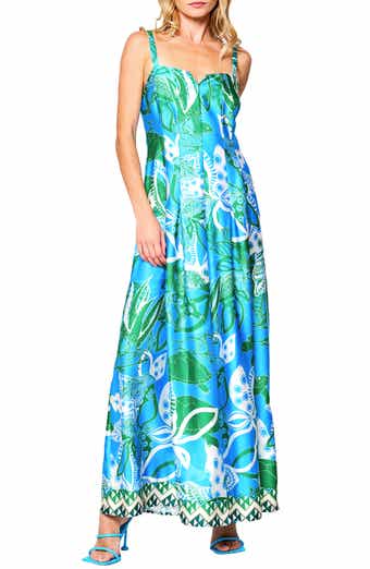 CIEBON Carisa Satin Maxi Dress