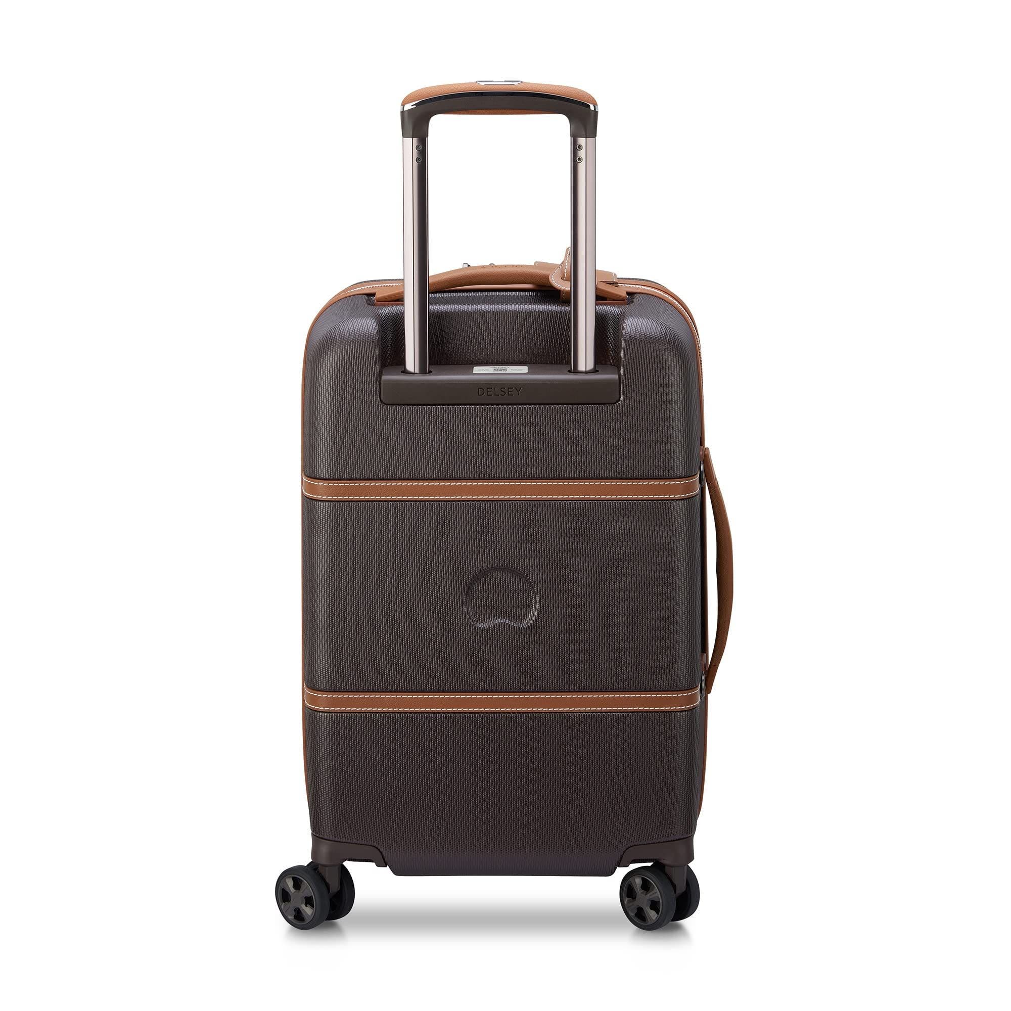 Delsey Paris Chatelet Air 2.0 Carry on 19 Inch Hardside Luggage with Spinner Wheels, Alternate, color, Chocolate Brown
