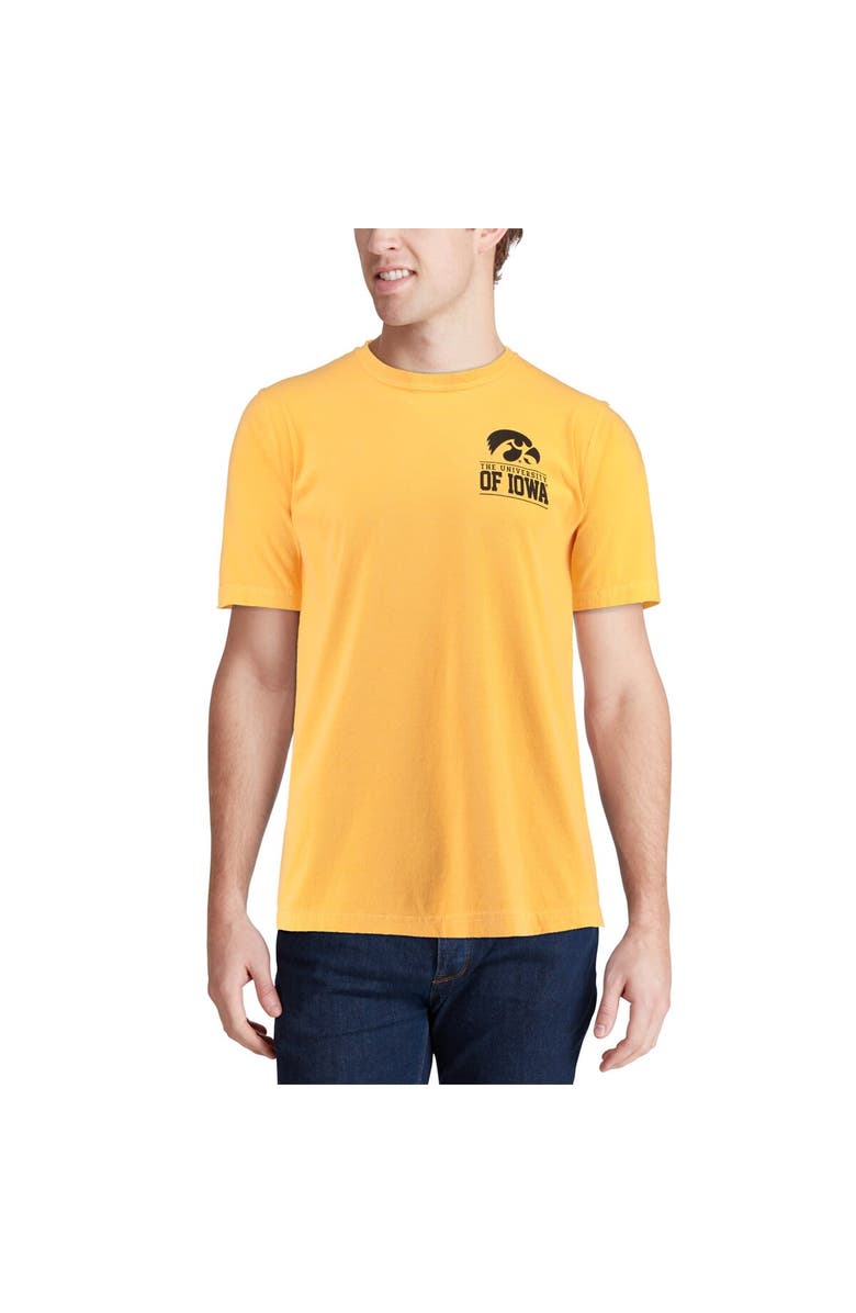 IMAGE ONE Men's Gold Iowa Hawkeyes Comfort Colors Campus Icon T-Shirt, Alternate, color, 