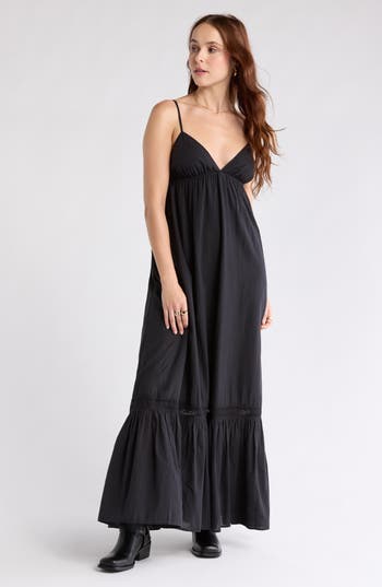 Abound Cotton Maxi Dress In Black