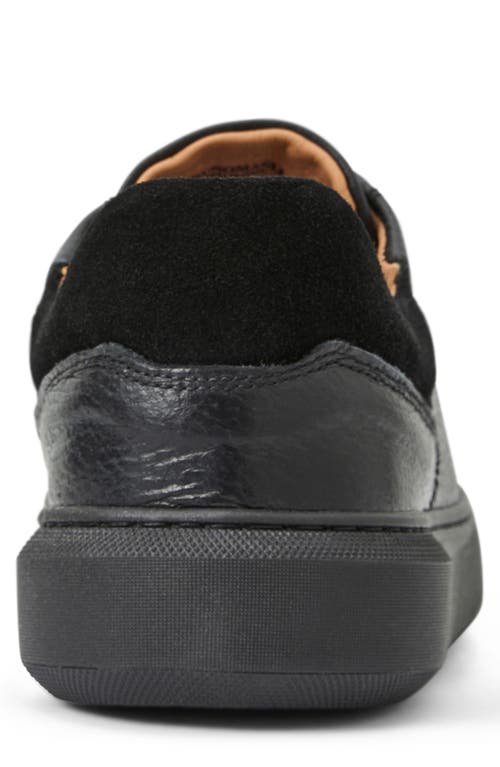 Bruno Magli Salvatore Sneaker In Black Tumbled/black
