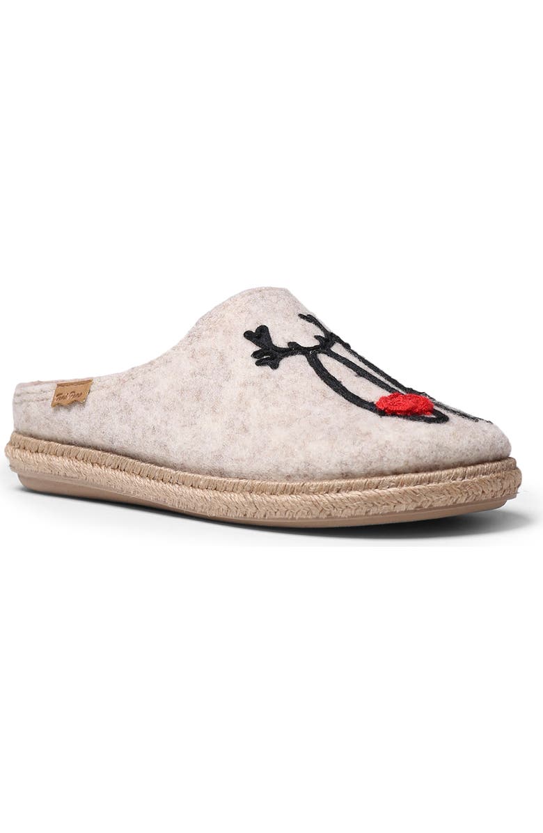Toni Pons Miri Slipper, Main, color, Beige Wool