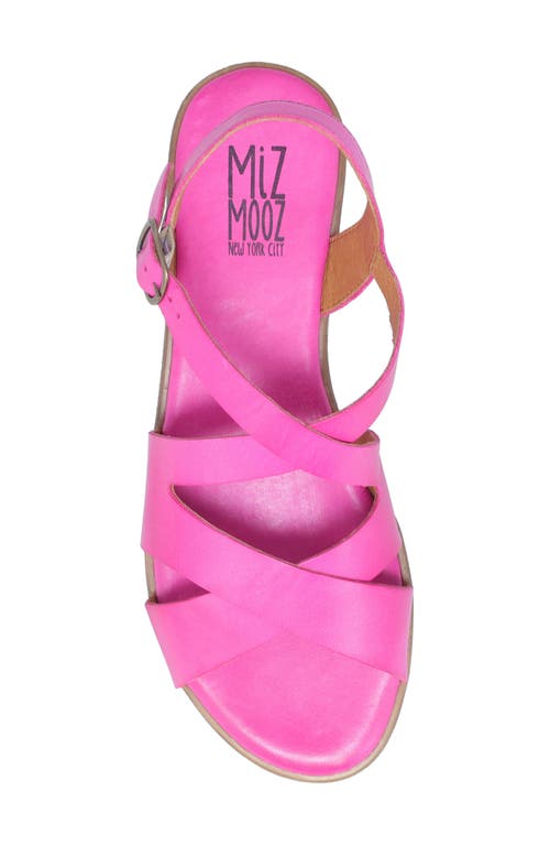 Miz Mooz Lilium Ankle Strap Sandal In Fuchsia
