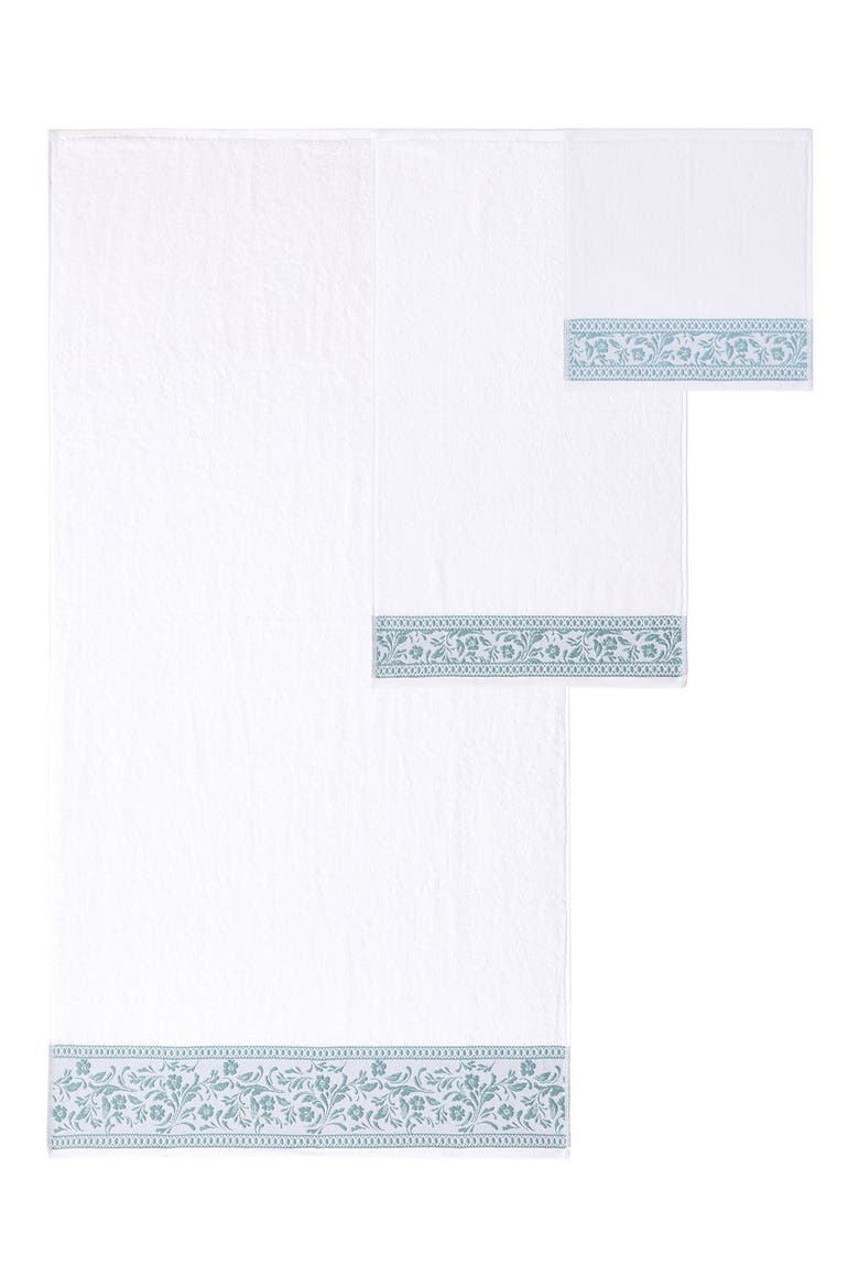 Jacquard 6-Piece Towel Set, Alternate, color, SOFT GRAY
