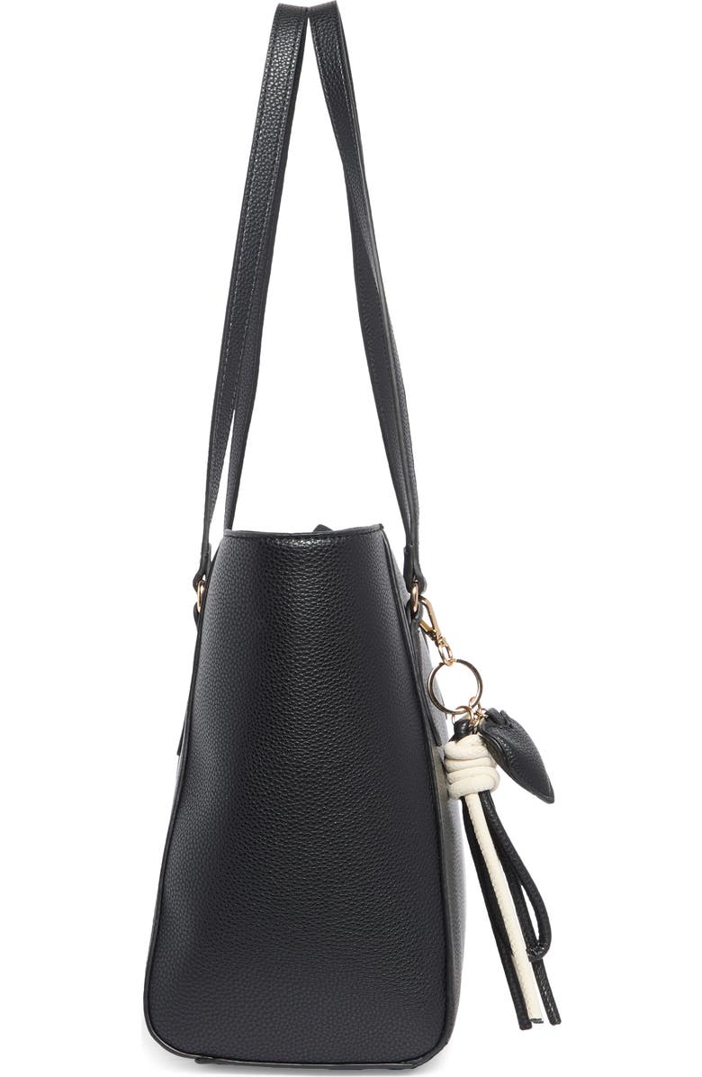 Nanette Lepore Three Piece Tote, Baguette & Card Wallet Set, Alternate, color, Black - Rice