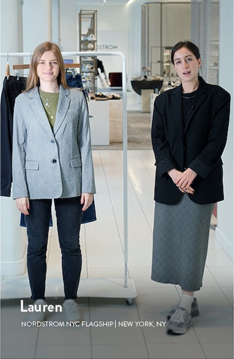 Fallon Slim Herringbone Blazer, sales video thumbnail