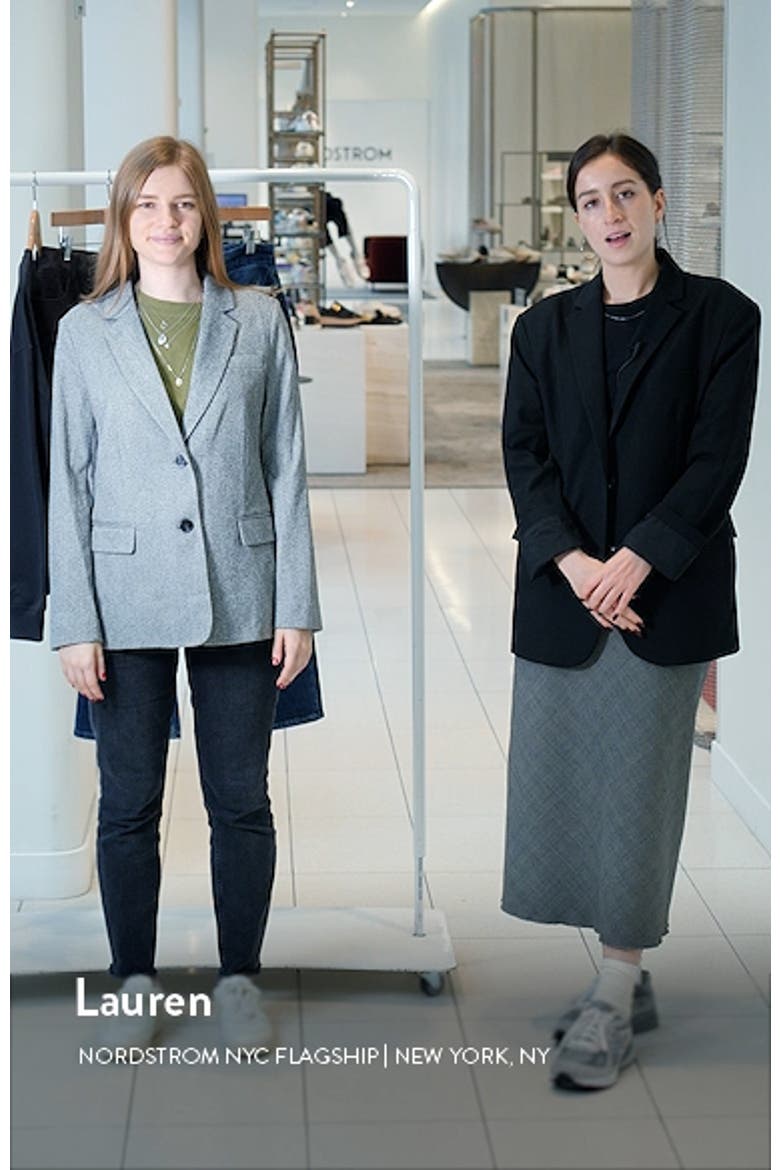 Fallon Slim Herringbone Blazer video