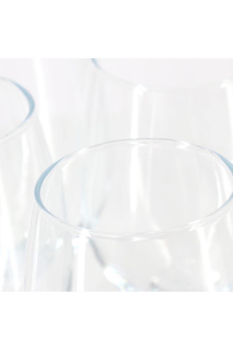 Belinni 4 Piece 14.2 Ounce Classic Wine Glass Set, Alternate, color, Clear