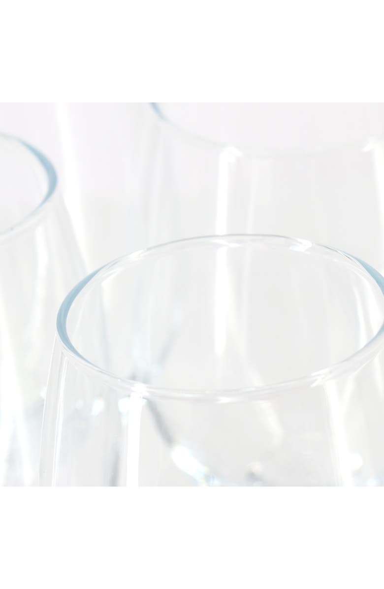 Gibson Home Belinni 4 Piece 14.2 Ounce Classic Wine Glass Set, Alternate, color, Clear