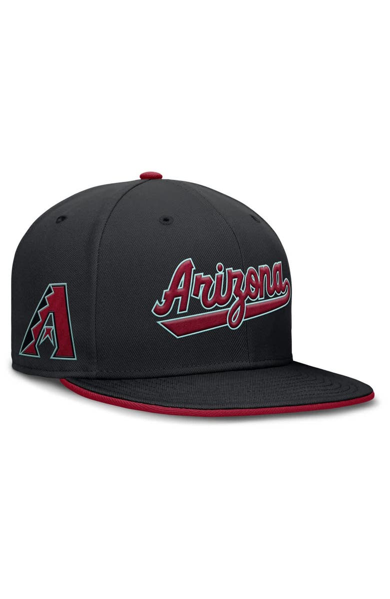 Nike Men's Nike Black Arizona Diamondbacks True Performance Fitted Hat, Alternate, color, Black