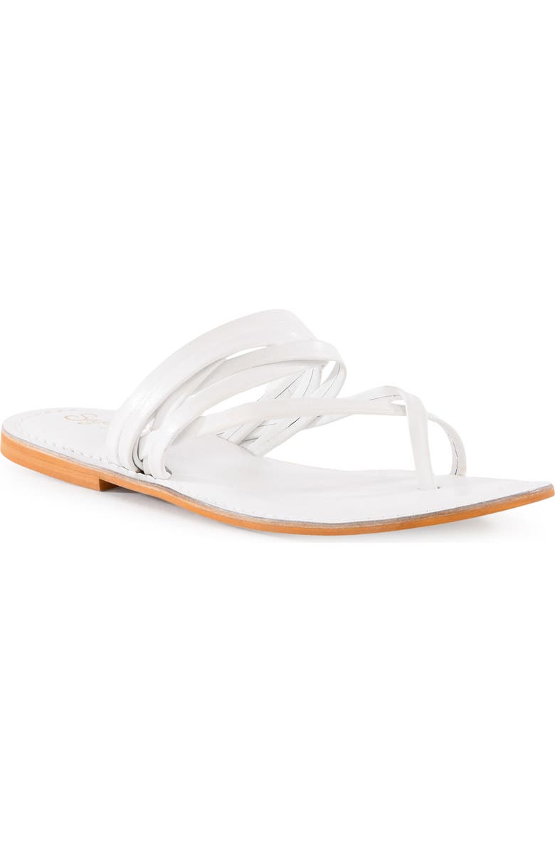Seychelles Reezie Toe Loop Sandal, Main, color, Off White