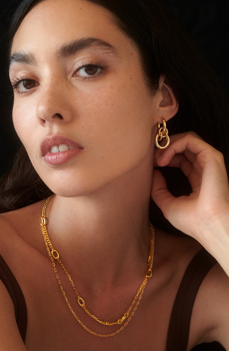 Lady Grey Dual Chain Necklace, Alternate, color, Gold