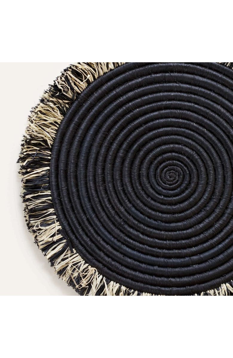 indego africa Raffia Fringe Placemat, Alternate, color, Natural Raffia Fibers