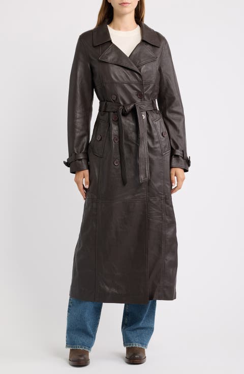 Leather Trench Coat