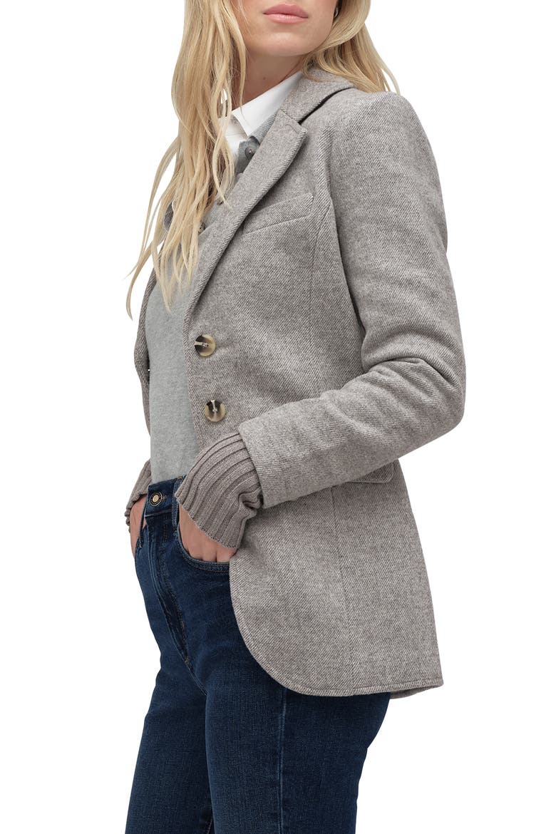 The City Layered Blazer, Alternate, color, FROST GRAY