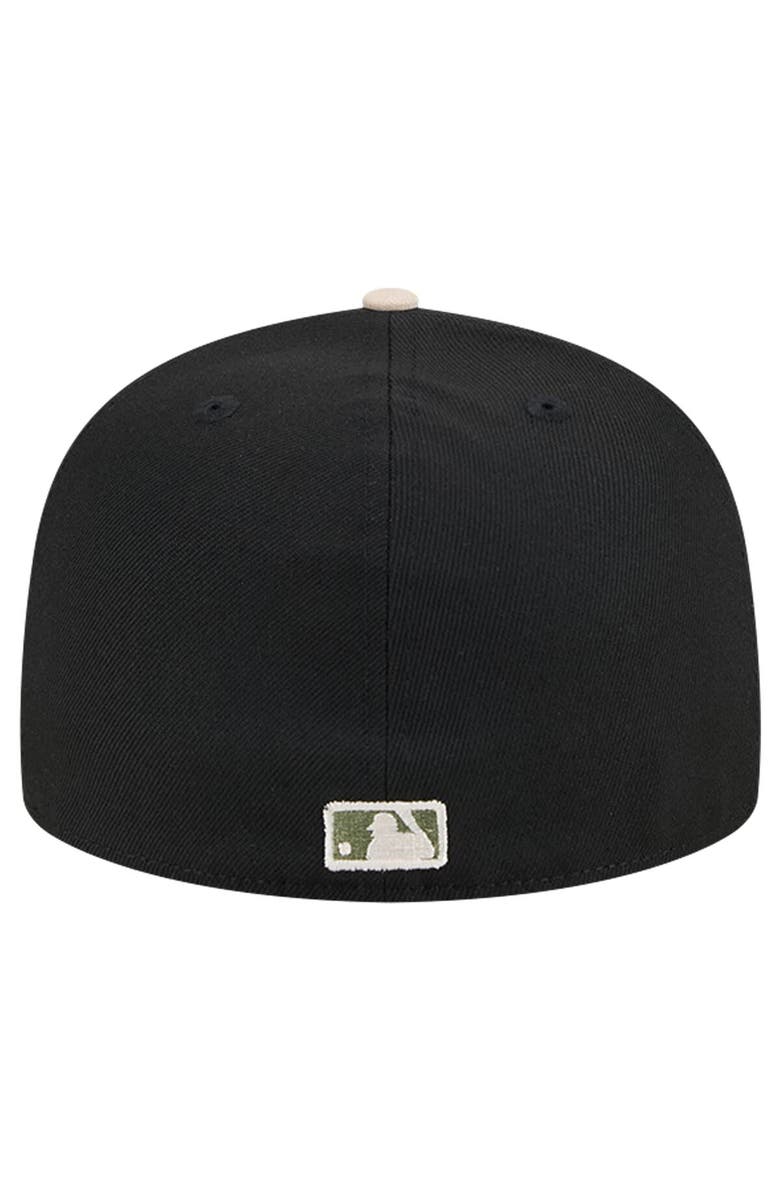 New Era Men's New Era Black Baltimore Orioles Canvas A-Frame 59FIFTY Fitted Hat, Alternate, color, 