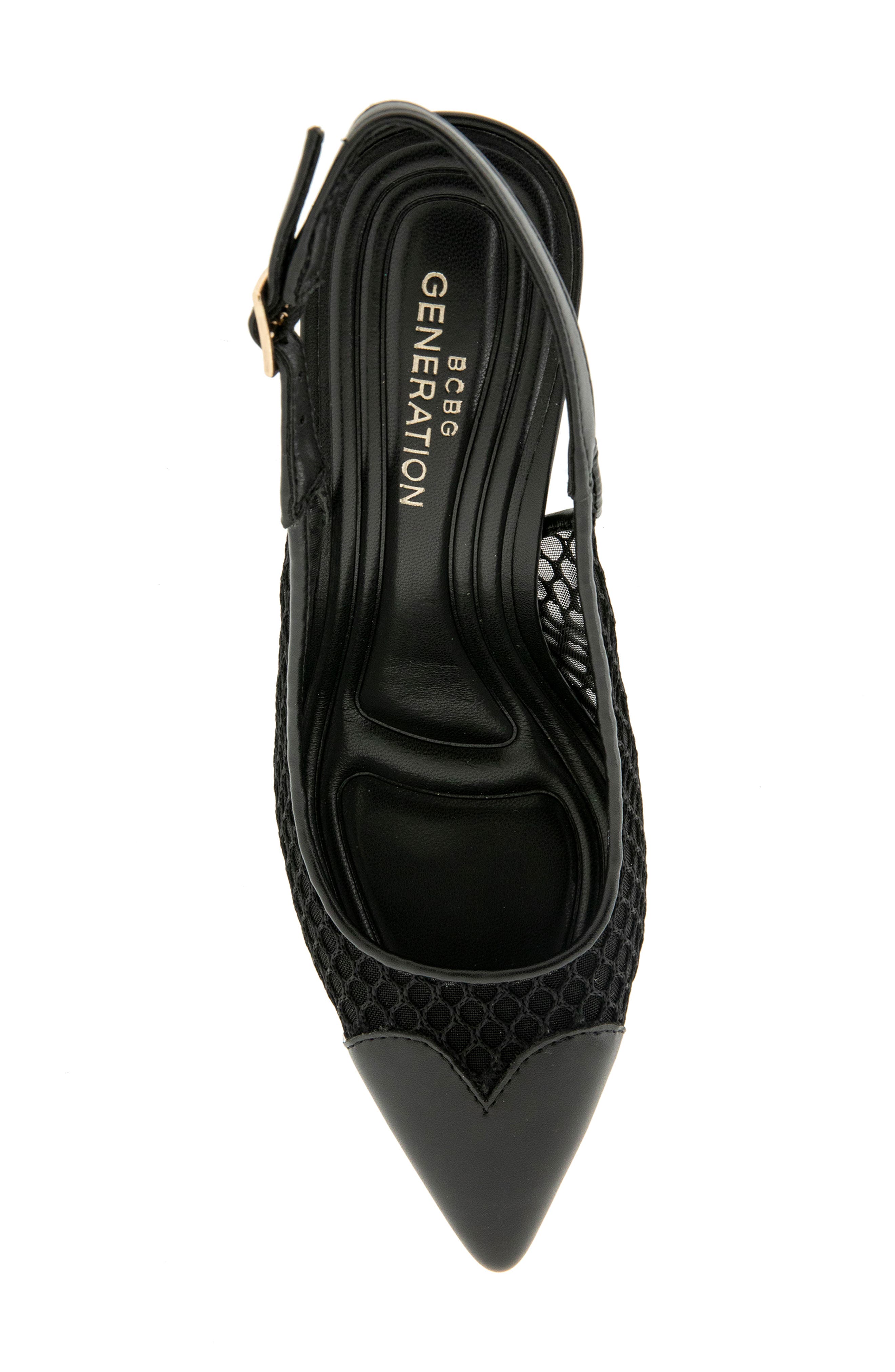 BCBGeneration Bridget Pointed Toe Slingback Pump, Alternate, color, Black