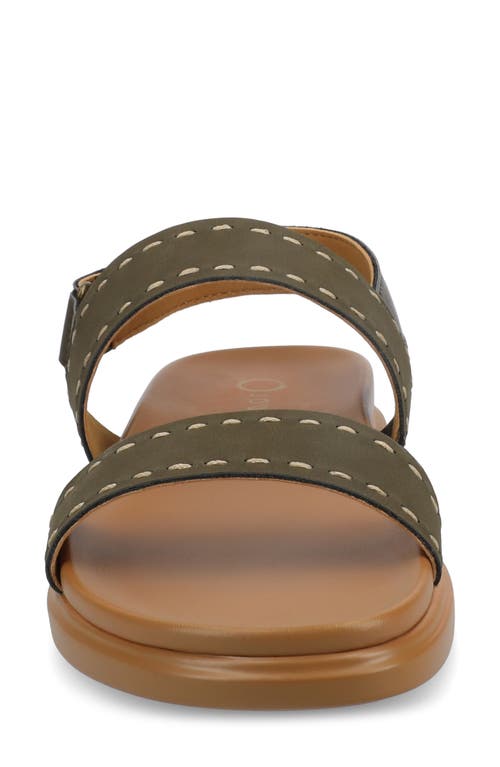 Journee Collection Milie Platform Sandal In Olive