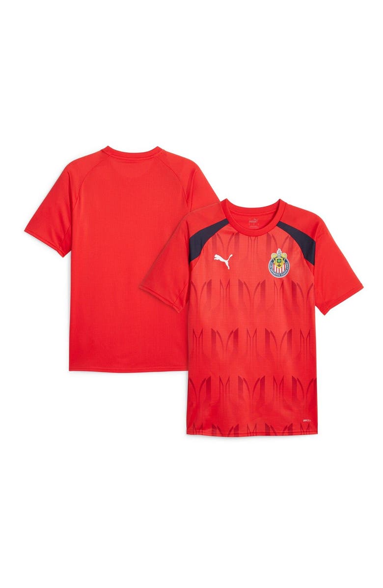 PUMA Men's Puma Red Chivas 2023/24 Pre-Match Jersey, Main, color, Red