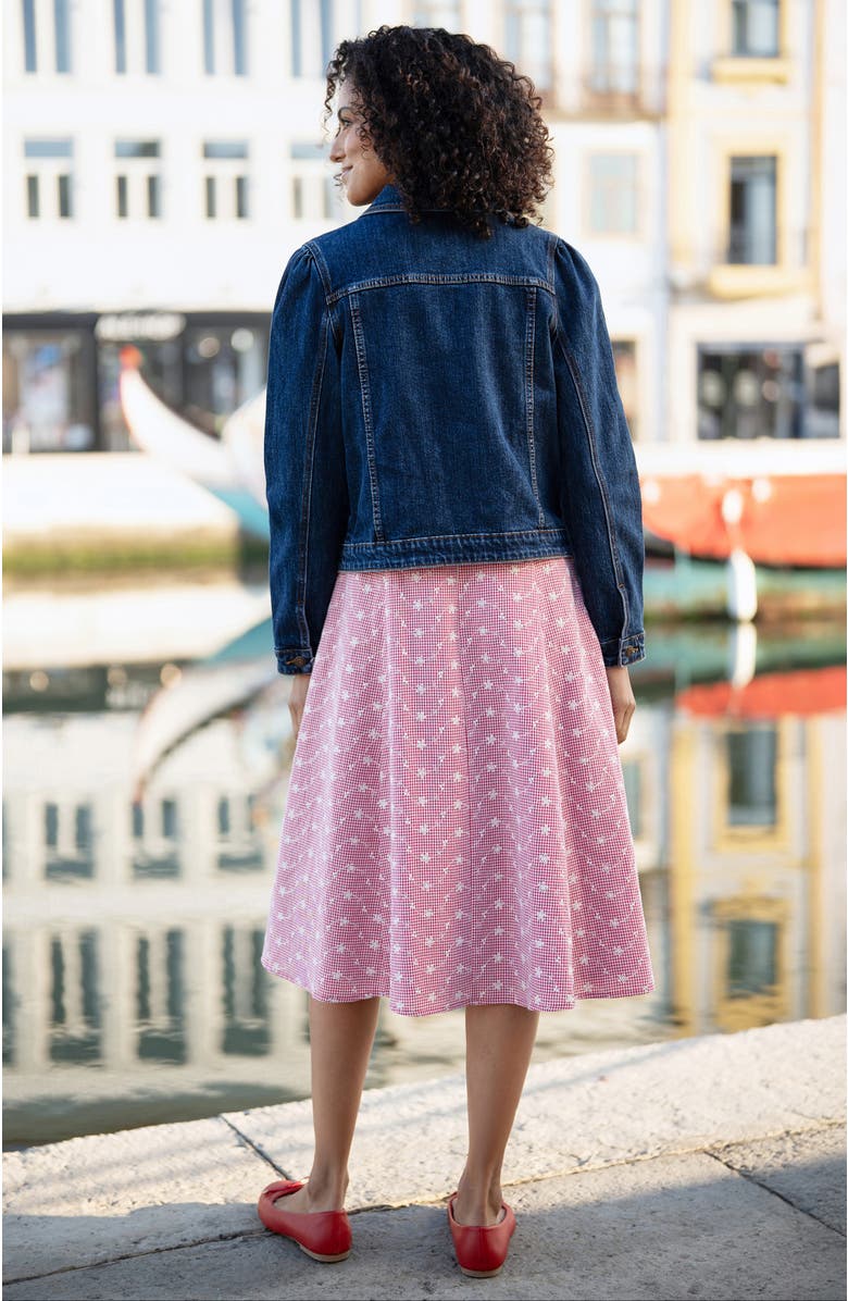 Yumi Stretch Denim Pocket Detail Jacket, Alternate, color, Blue