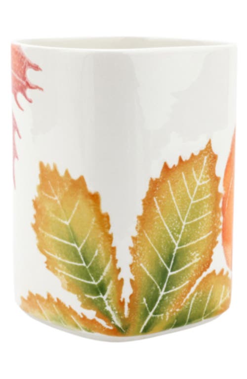 Vietri Pumpkins Utensil Holder In Orange