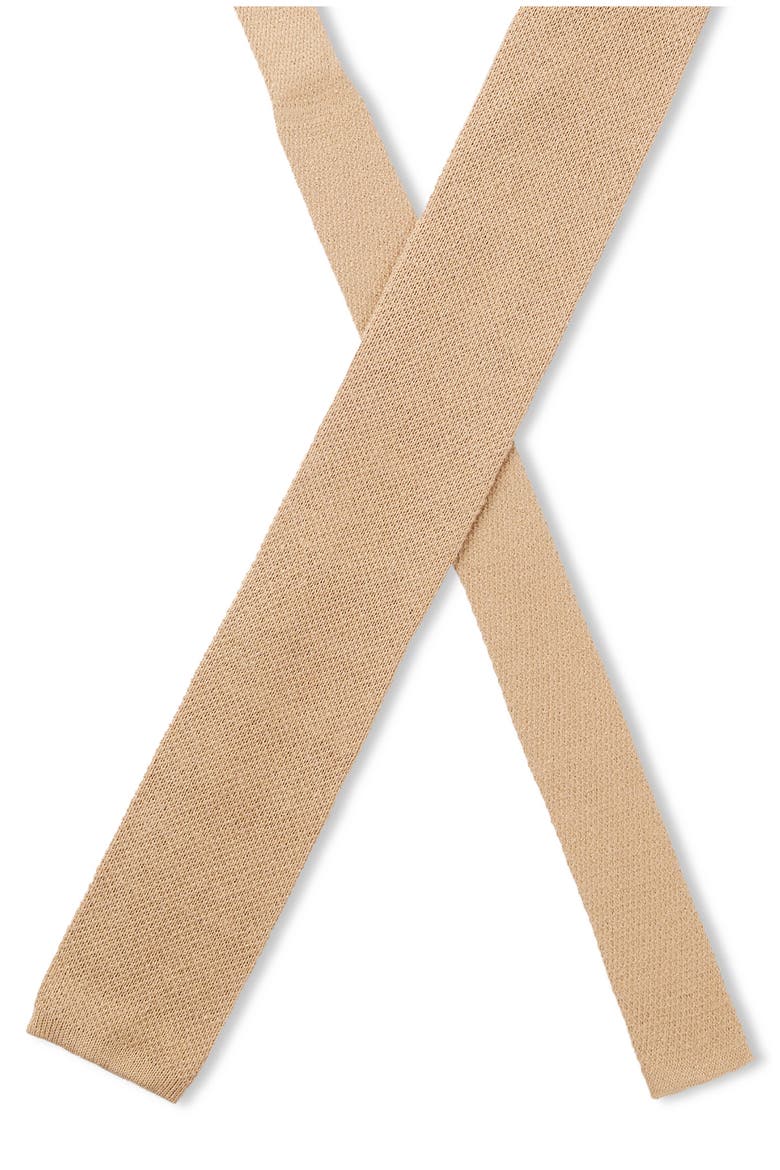 Silk Knit Tie, Alternate, color, MEDIUM BEIGE