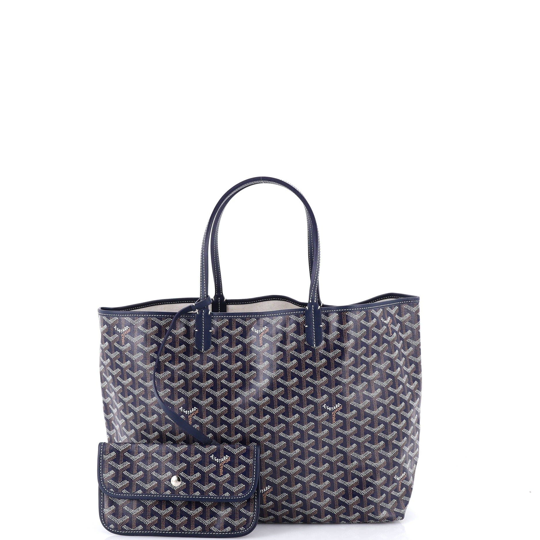 Pre-Owned Goyard Saint Louis Tote Coated Canvas PM, Alternate, color, Blue