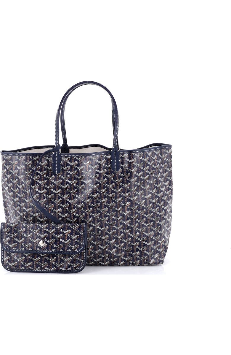 Pre-Owned Goyard Saint Louis Tote Coated Canvas PM, Alternate, color, Blue