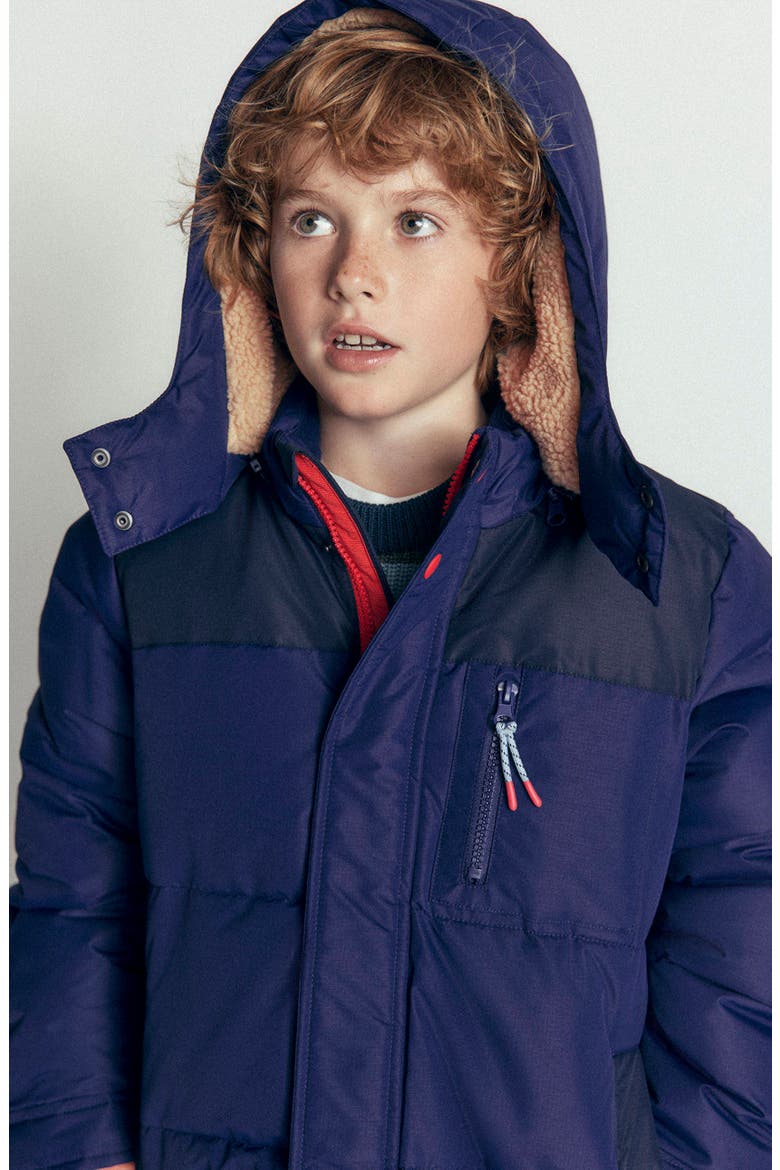 Kids' Padded Coat, Alternate, color, NAVY