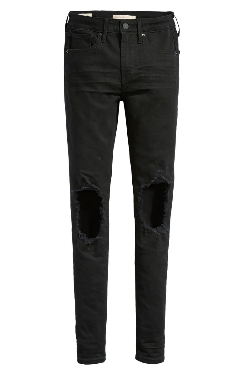 Levi's<sup>®</sup> 721<sup>™</sup> Ripped High Waist Skinny Jeans, Alternate, color,
