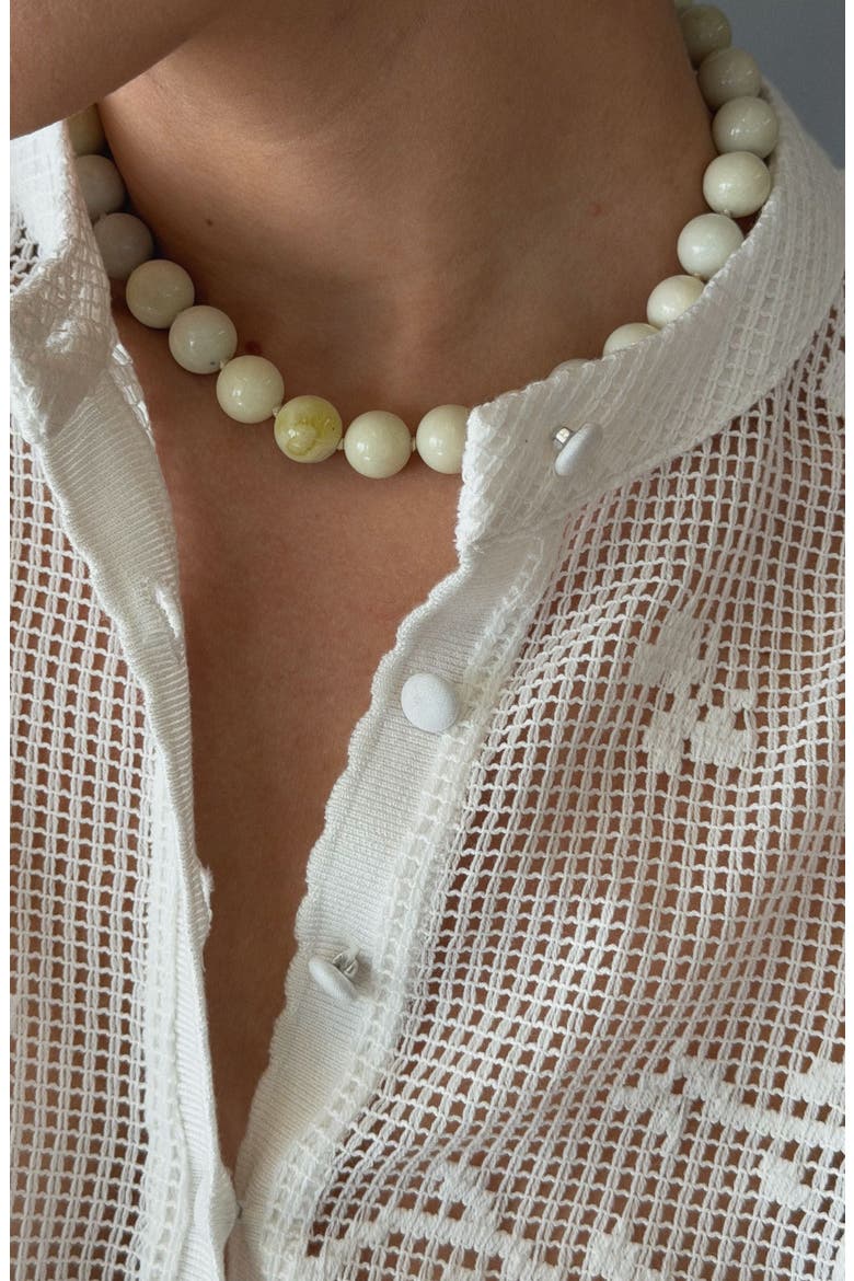 Mello Stone Necklace, Alternate, color, Pistachio