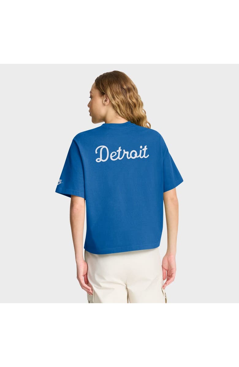 Nike Women's Nike Blue Detroit Lions Rewind Pocket Boxy T-Shirt, Alternate, color, Blue