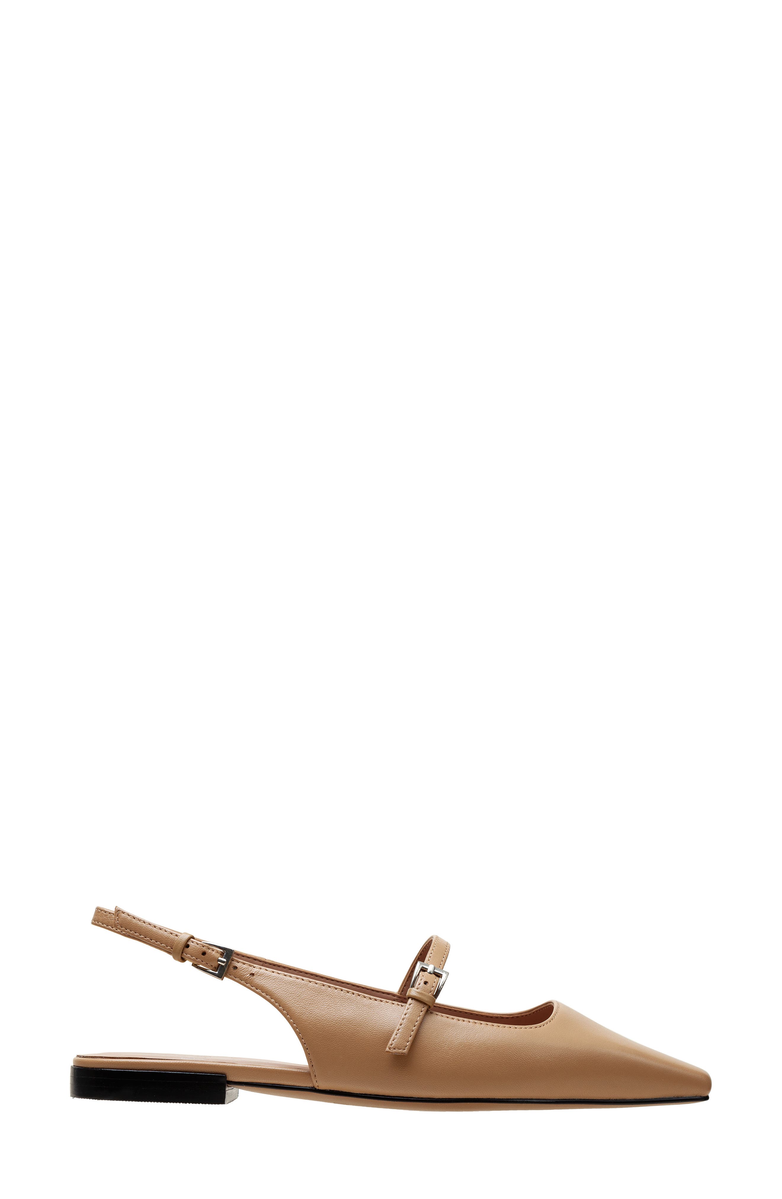 Celeste Slingback Pointed Toe Flat, Alternate, color, DESERT