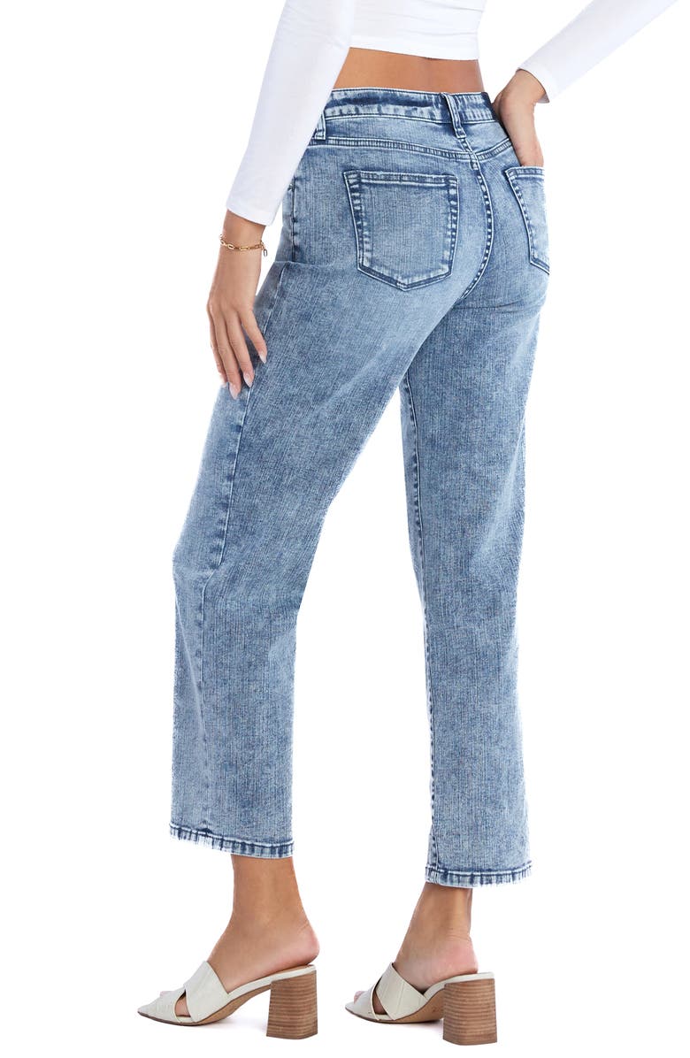 HINT OF BLU Ankle Straight Leg Jeans, Alternate, color, Crescent Moon Blue