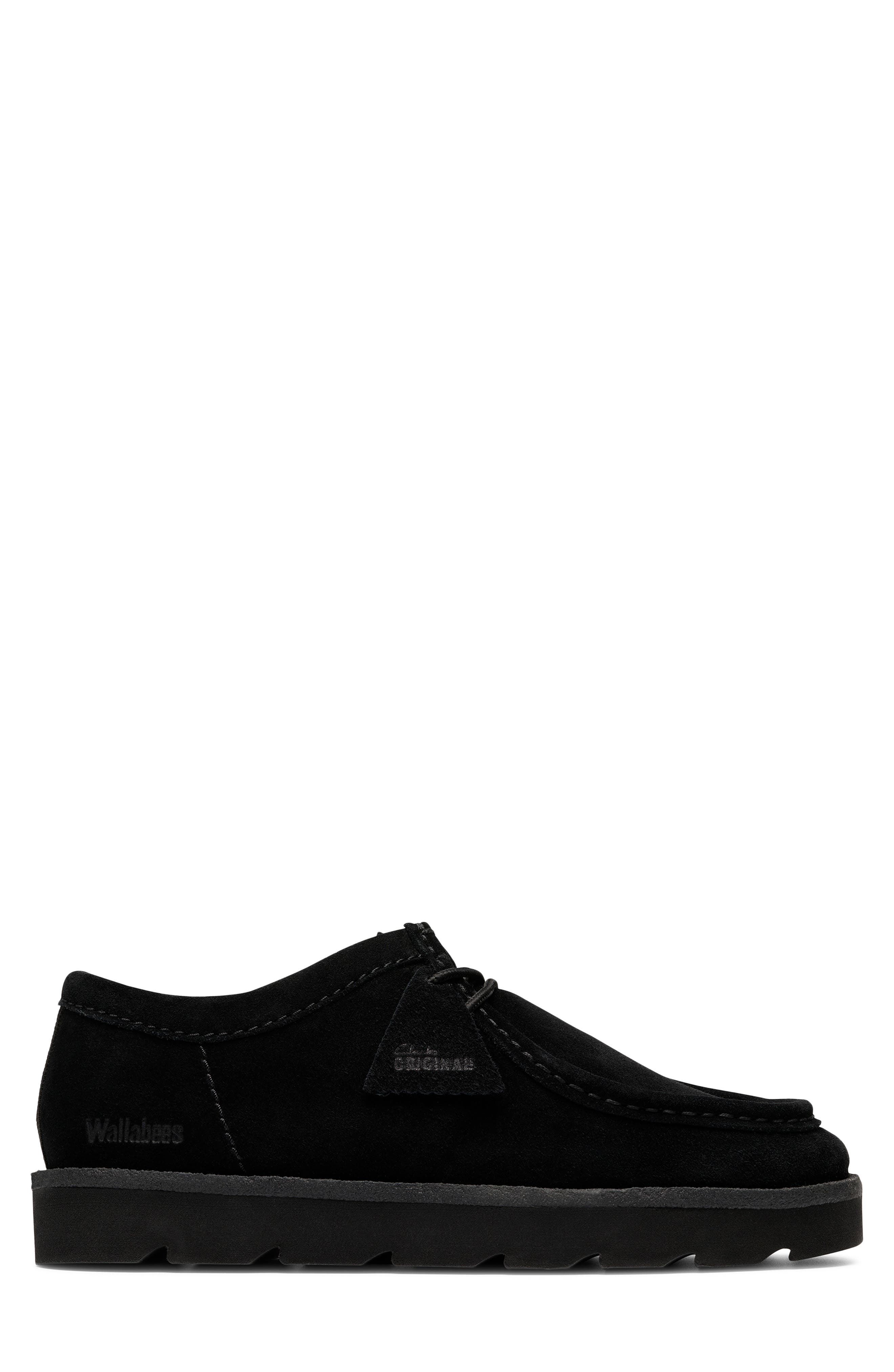 Clarks<sup>®</sup> Originals Meare Lace-Up Wallabee Chukka, Alternate, color, Black Suede