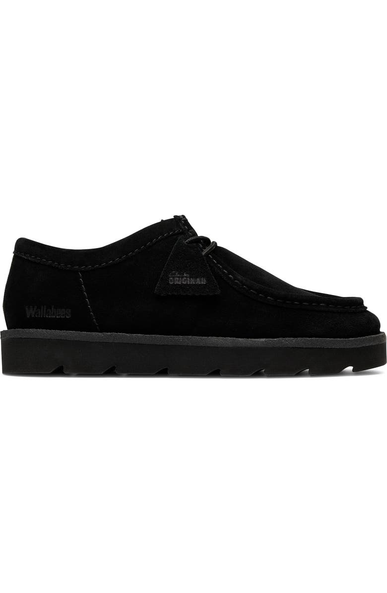 Clarks<sup>®</sup> Originals Meare Lace-Up Wallabee Chukka, Alternate, color, Black Suede