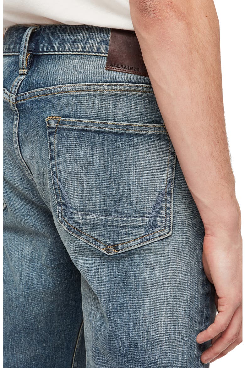 Cigarette Skinny Fit Jeans, Alternate, color, MID INDIGO
