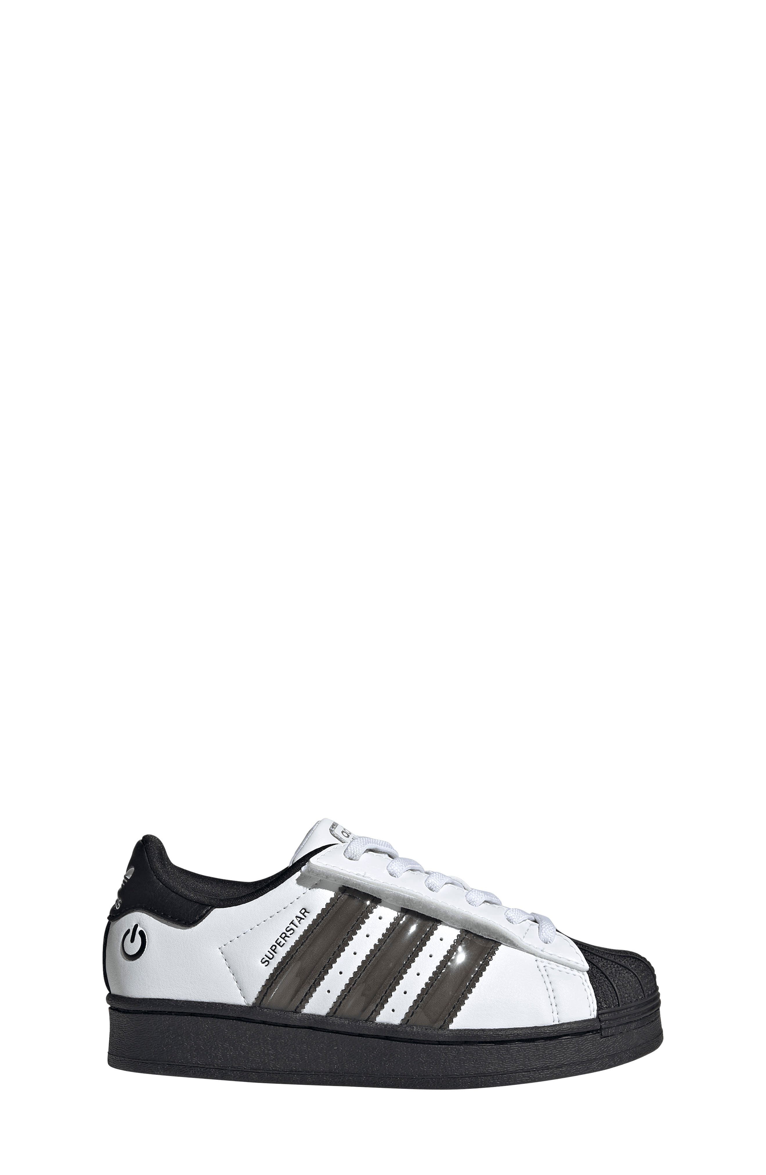 adidas Kids' Superstar LED Lights Sneaker, Alternate, color, Footwear White/ Core Black