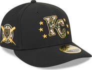 New Era Men's New Era  Black Kansas City Royals 2024 Armed Forces Day Low Profile 59FIFTY Fitted Hat