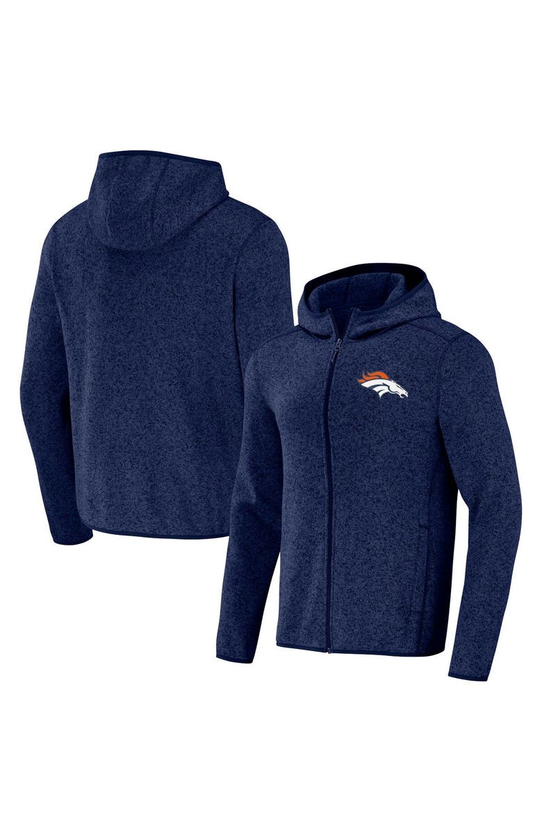 NFL X DARIUS RUCKER Men's NFL x Darius Rucker Collection by Fanatics Navy Denver Broncos Fleece Pullover Hoodie, Main, color, Heather Gray