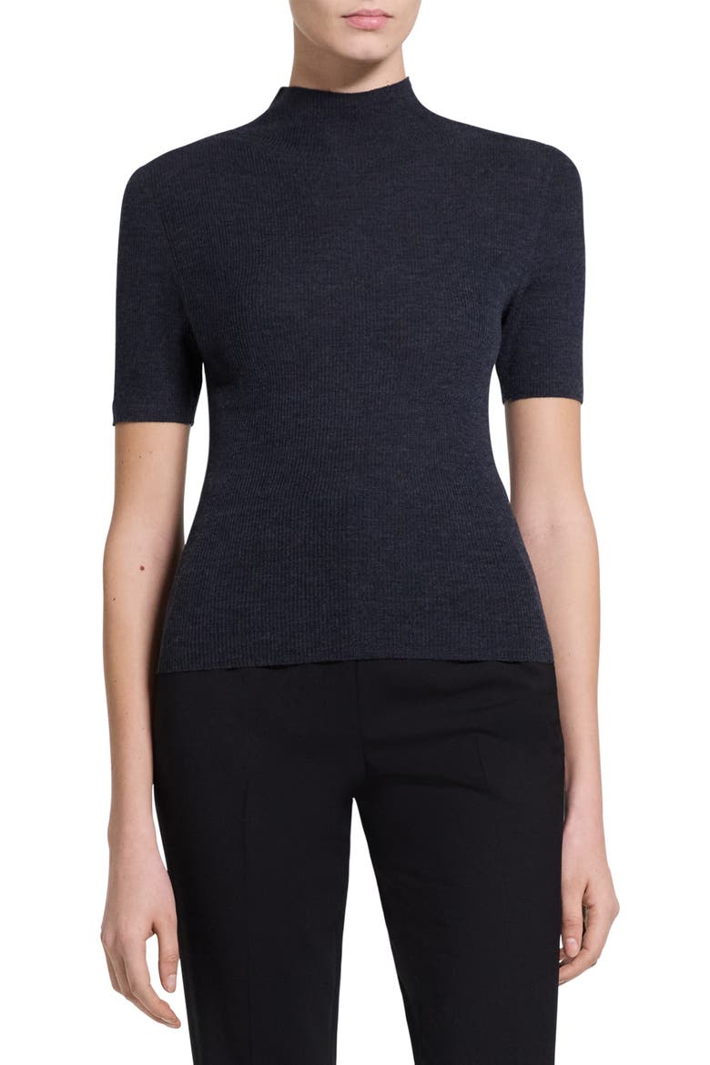 Leenda Merino Wool Mock Neck Sweater, Main, color, NEW PESTLE MELANGE - 1JY