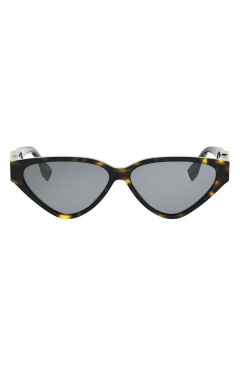 FF Diamonds 57mm Cat Eye Sunglasses