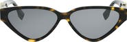 Fendi FF Diamonds 57mm Cat Eye Sunglasses