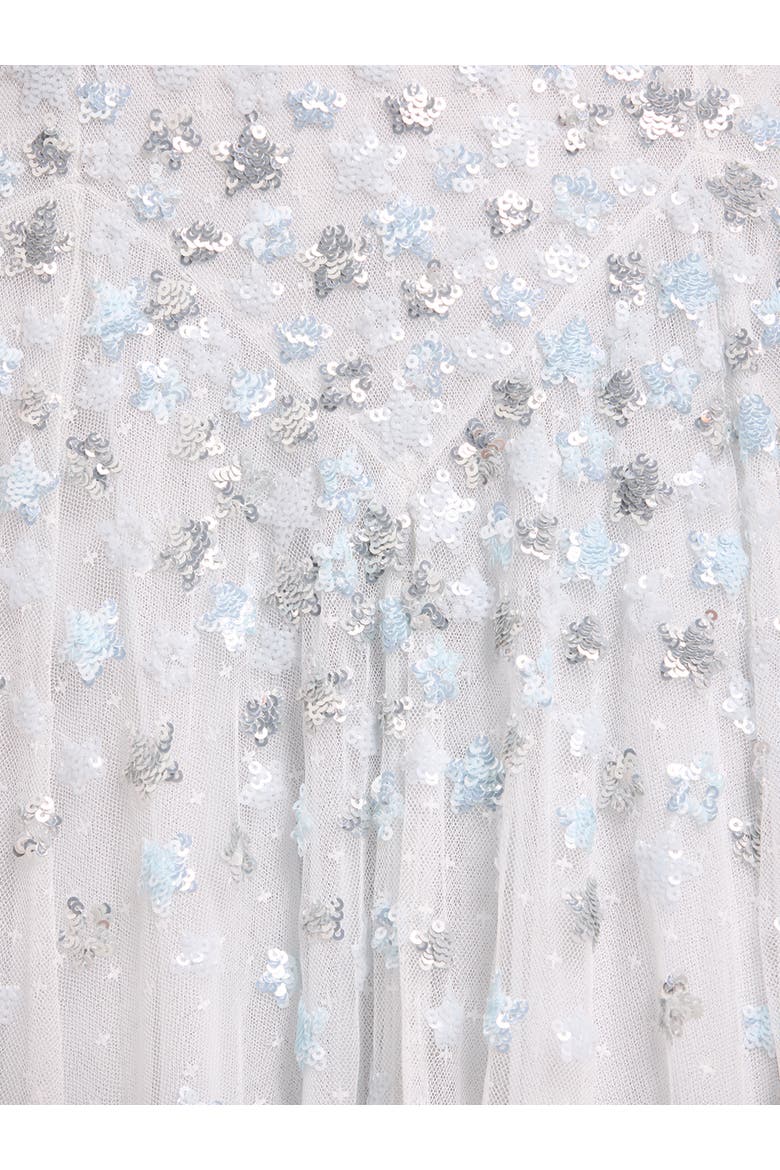 Starry Nights Round Neck Gown, Alternate, color, Ice Blue