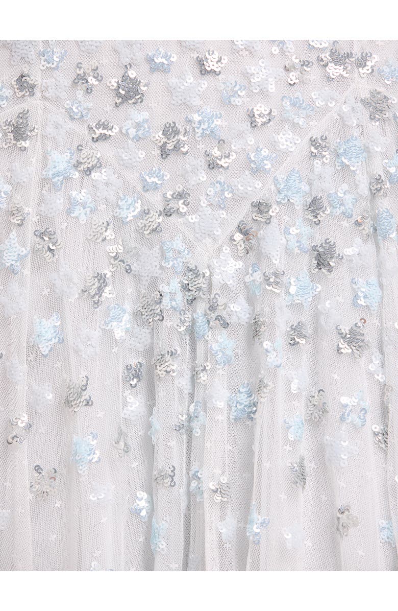 Needle & Thread Starry Nights Round Neck Gown, Alternate, color, Ice Blue