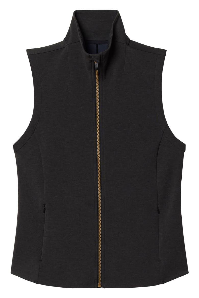 DreamGlow Zip-Up Vest, Alternate, color, BLACK