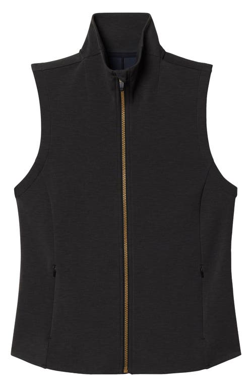 Rhone Dreamglow Zip-up Vest In Black