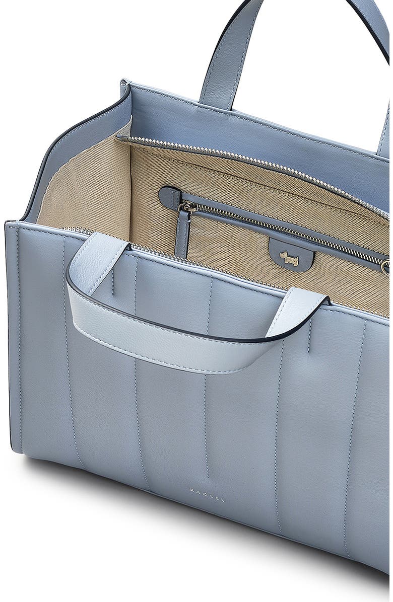 Radley Oak Street - Quilt Medium Ziptop Satchel Bag, Alternate, color, Smoke Blue