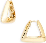 NORDSTROM RACK Demi Fine Triangle Hoop Earrings