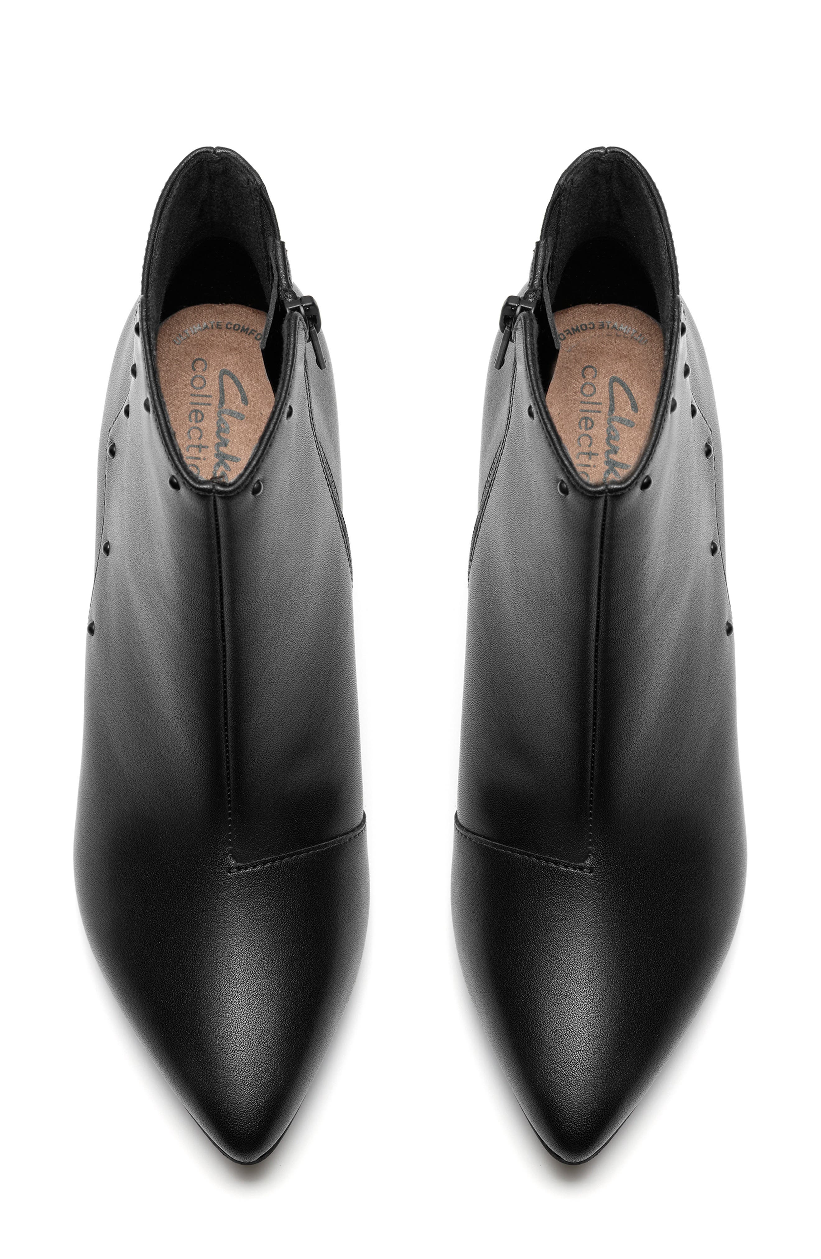 Clarks<sup>®</sup> Kataleyna Madi Pointed Toe Boot, Alternate, color, Black Leather